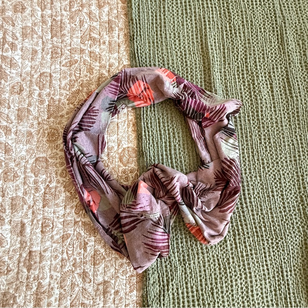 Royal Robbins Mauve Floral Infinity Scarf